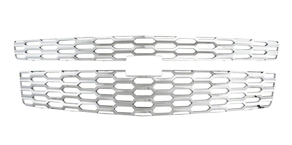 3-Piece Chrome Grill Insert Overlay For 2018-2021 Chevy Equinox – Easy Front Grille Upgrade
