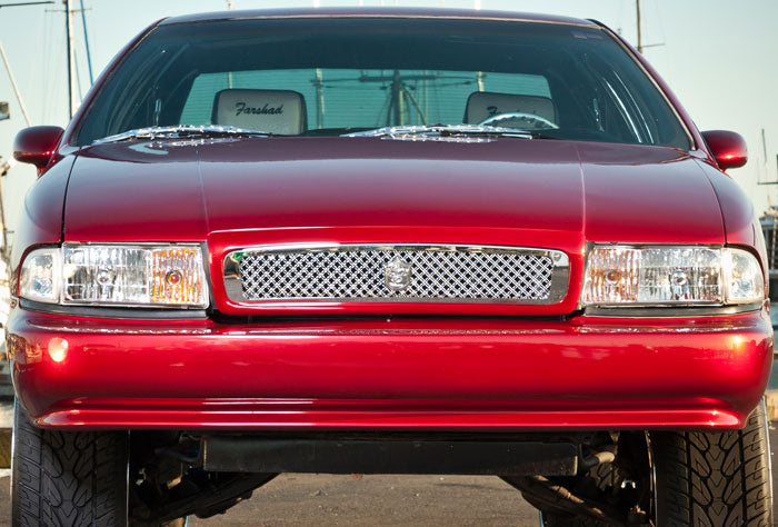 Micro Rim Black Honeycomb Grille Assembly For 1994-1996 Chevy Impala SS & 91-96 Caprice